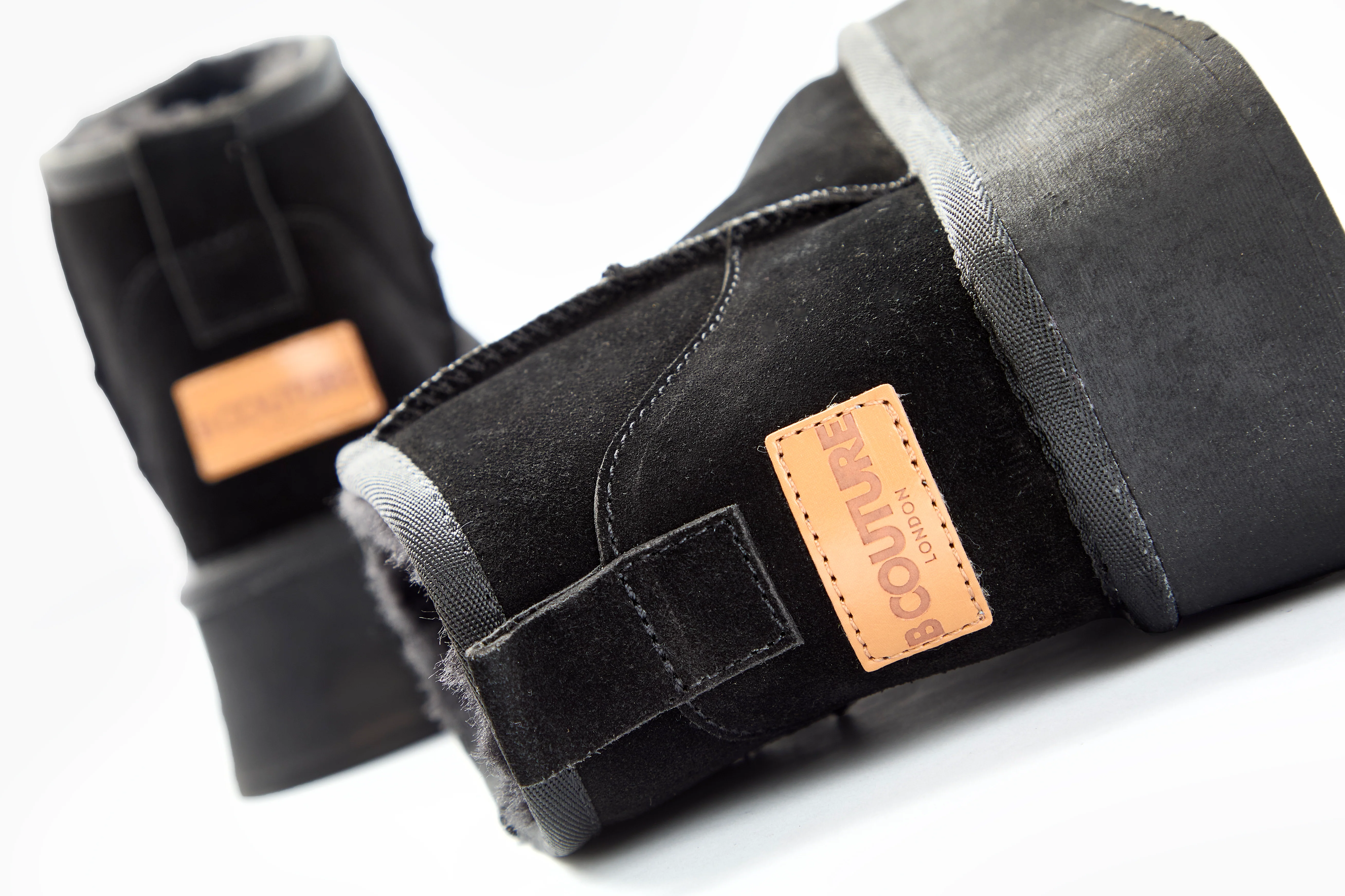 Amwell Genuine Suede Mini Boots - Black - Image 6