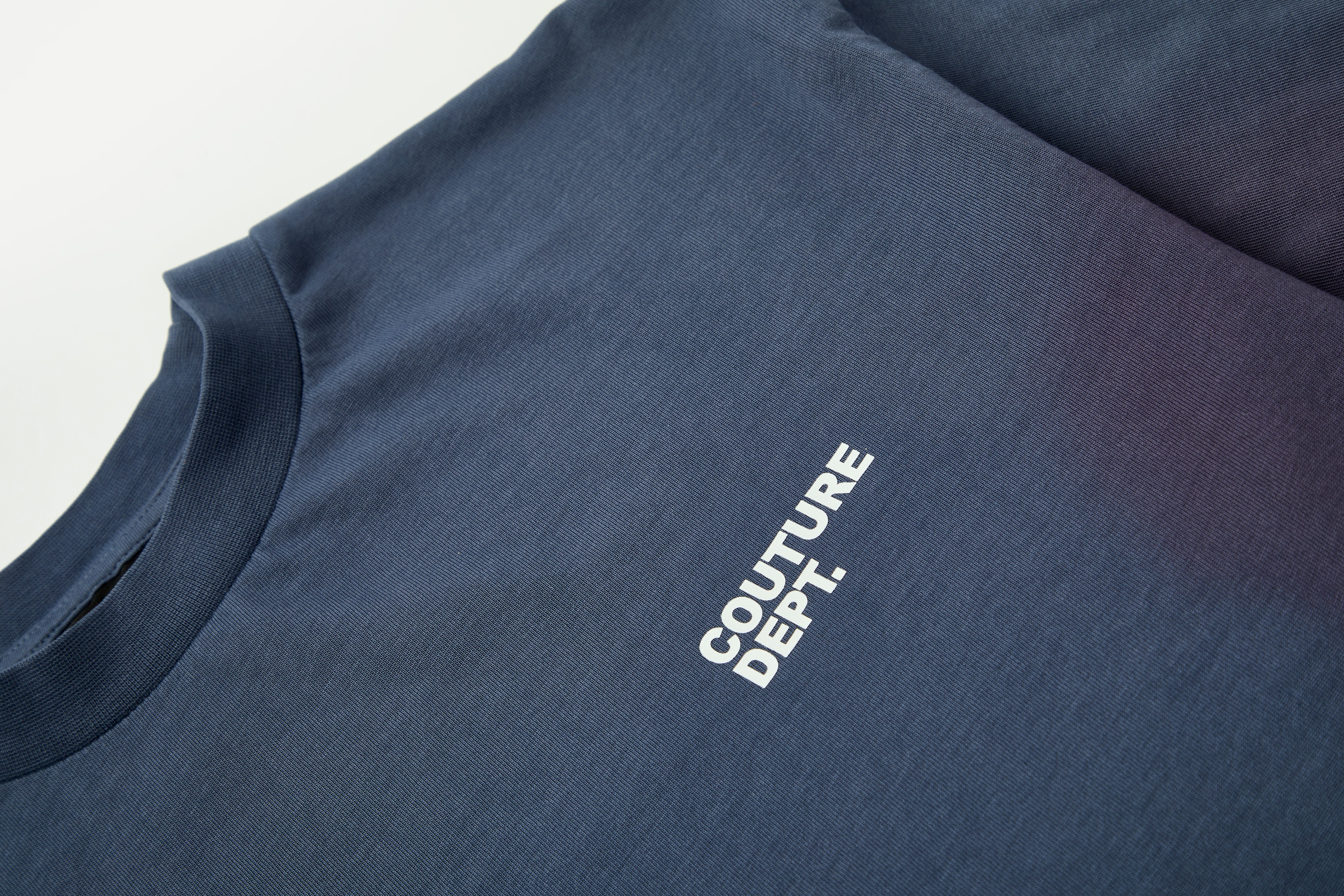 Heavyweight Oversized Couture Dept T-Shirt - Blue - Image 3