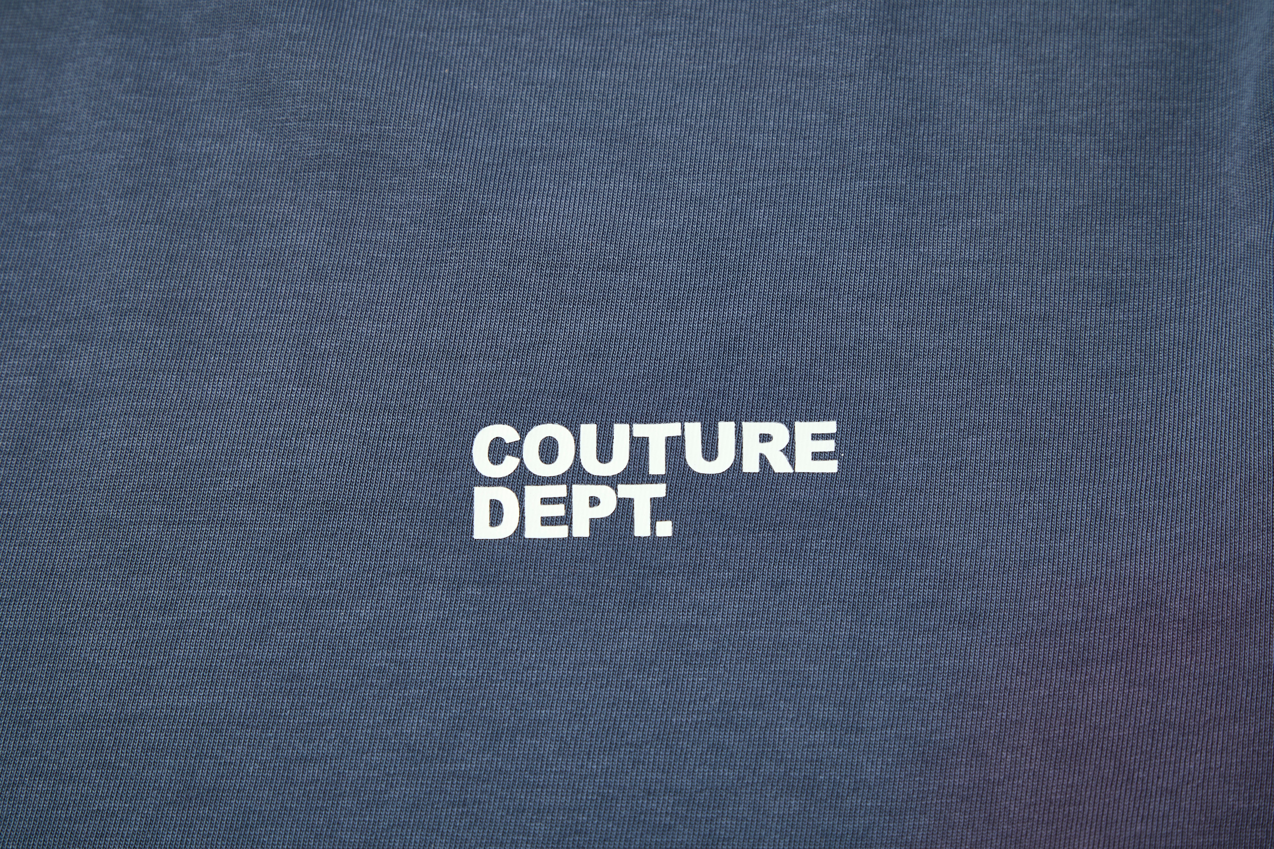 Heavyweight Oversized Couture Dept T-Shirt - Blue - Image 4