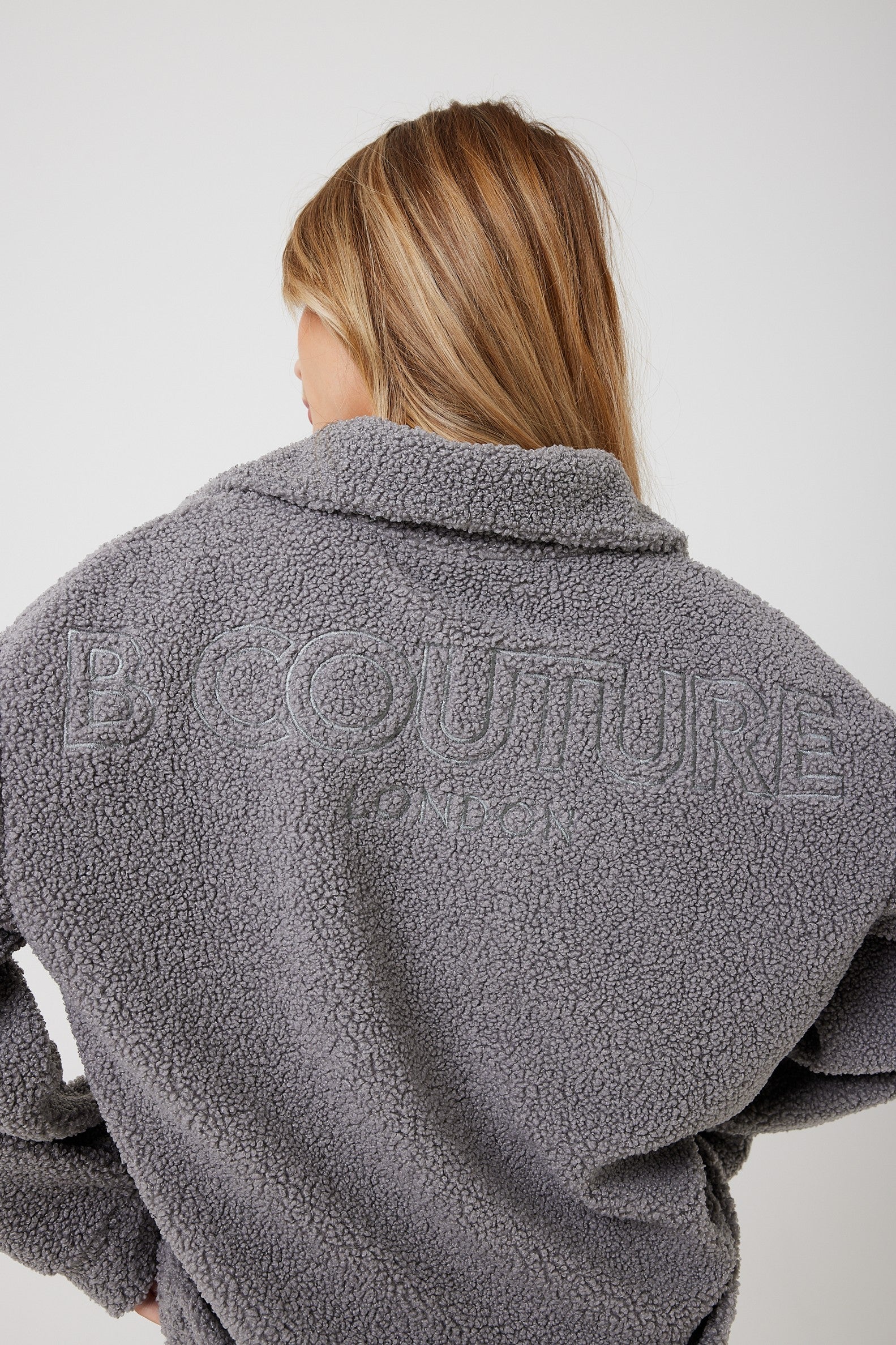 Belmore Borg Jumper & Leggings Set - Grey - Image 4