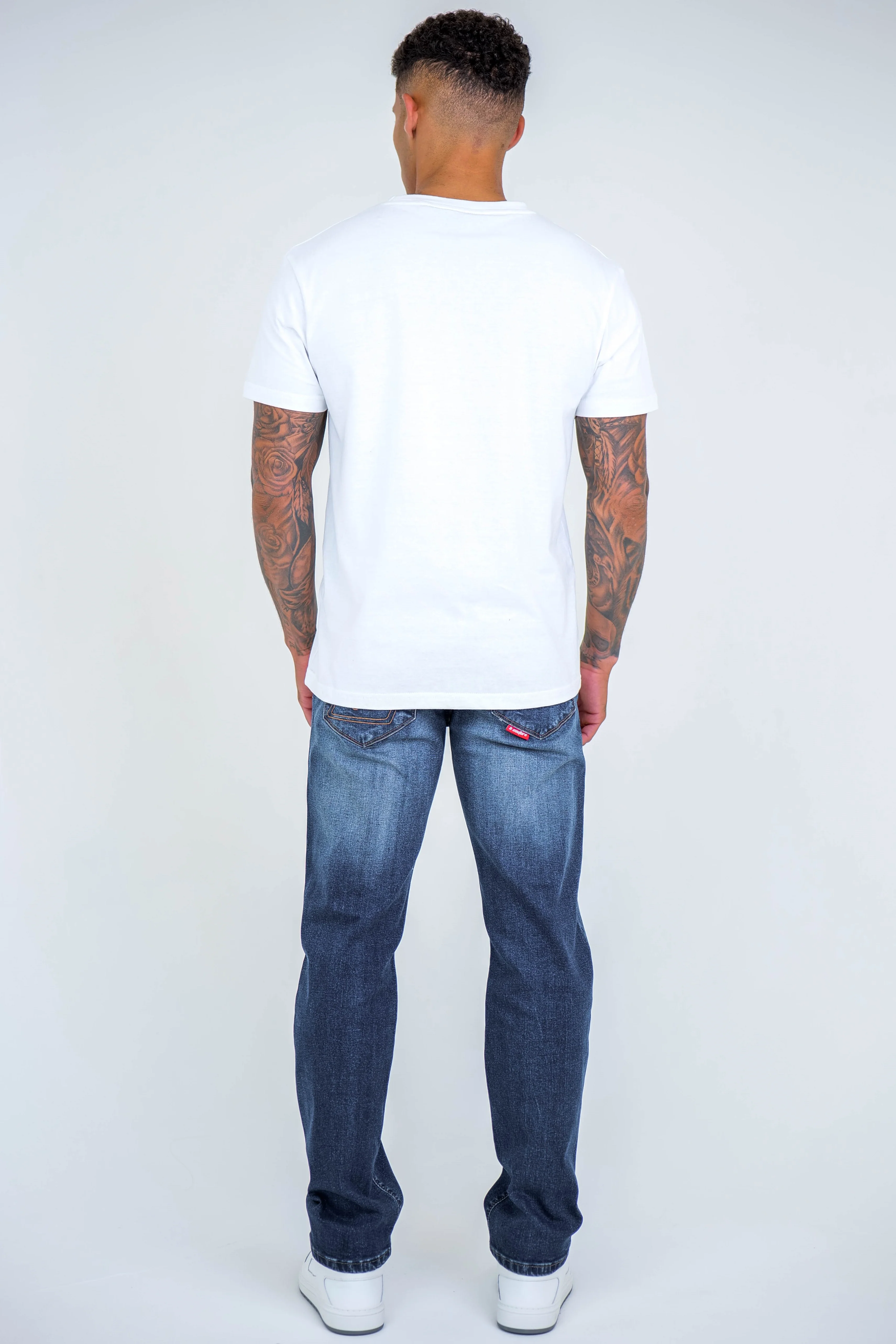 Boston Street Regular Fit Cotton T-Shirt - White - Image 4