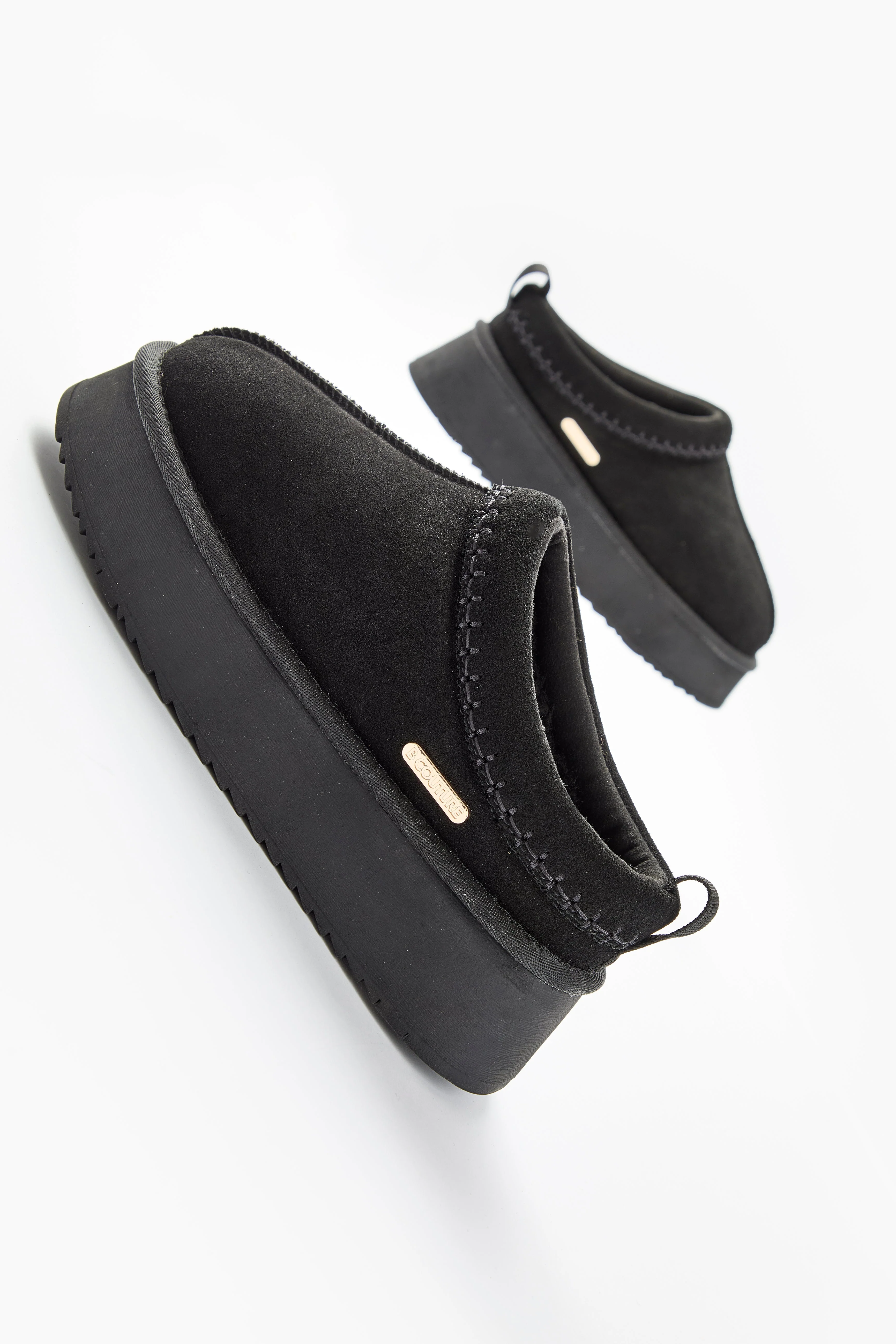 Canon Beck Genuine Suede Mules - Black - Image 4