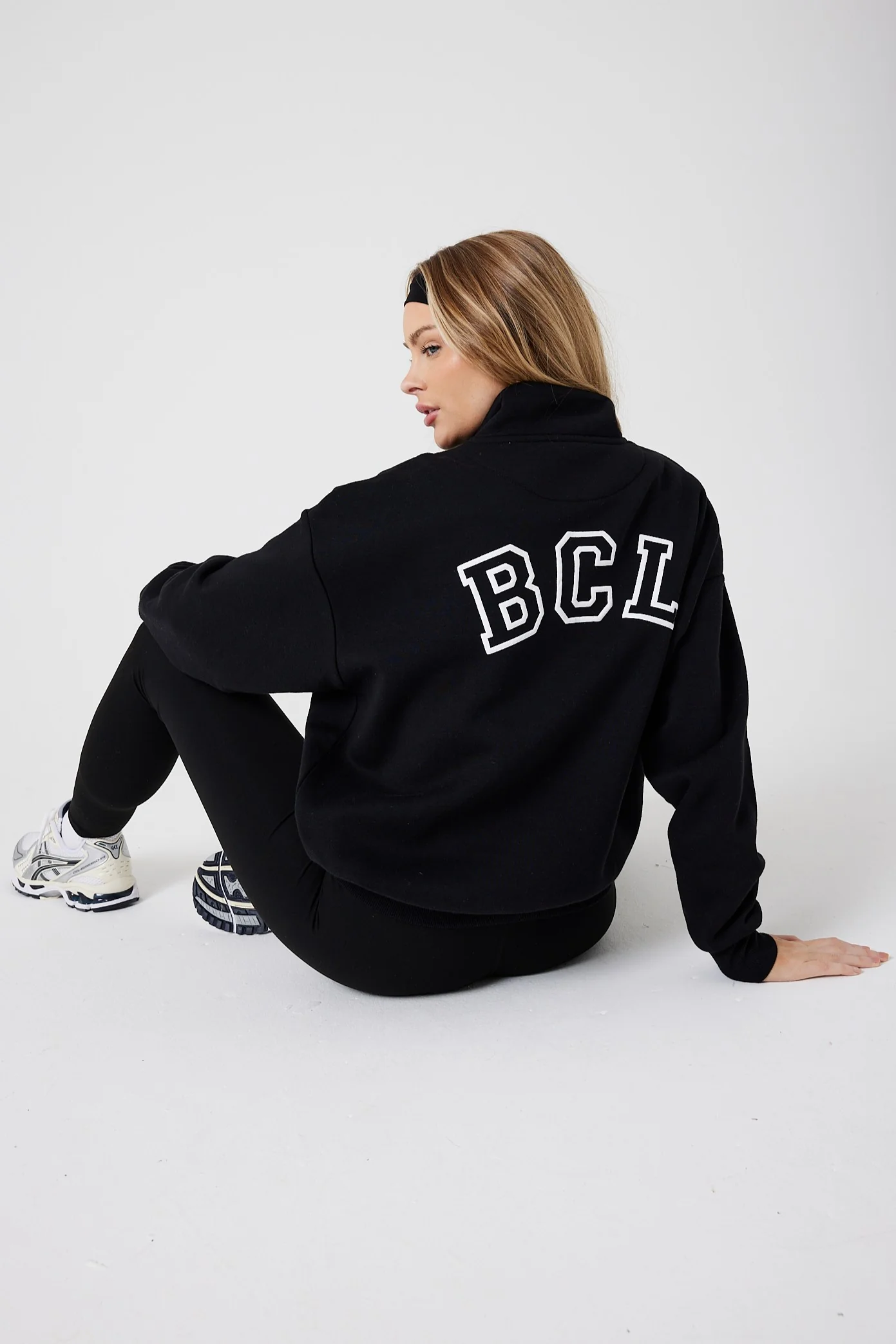 Collingwood Half-Zip Sweatshirt & Leggings Set - Black - Image 5