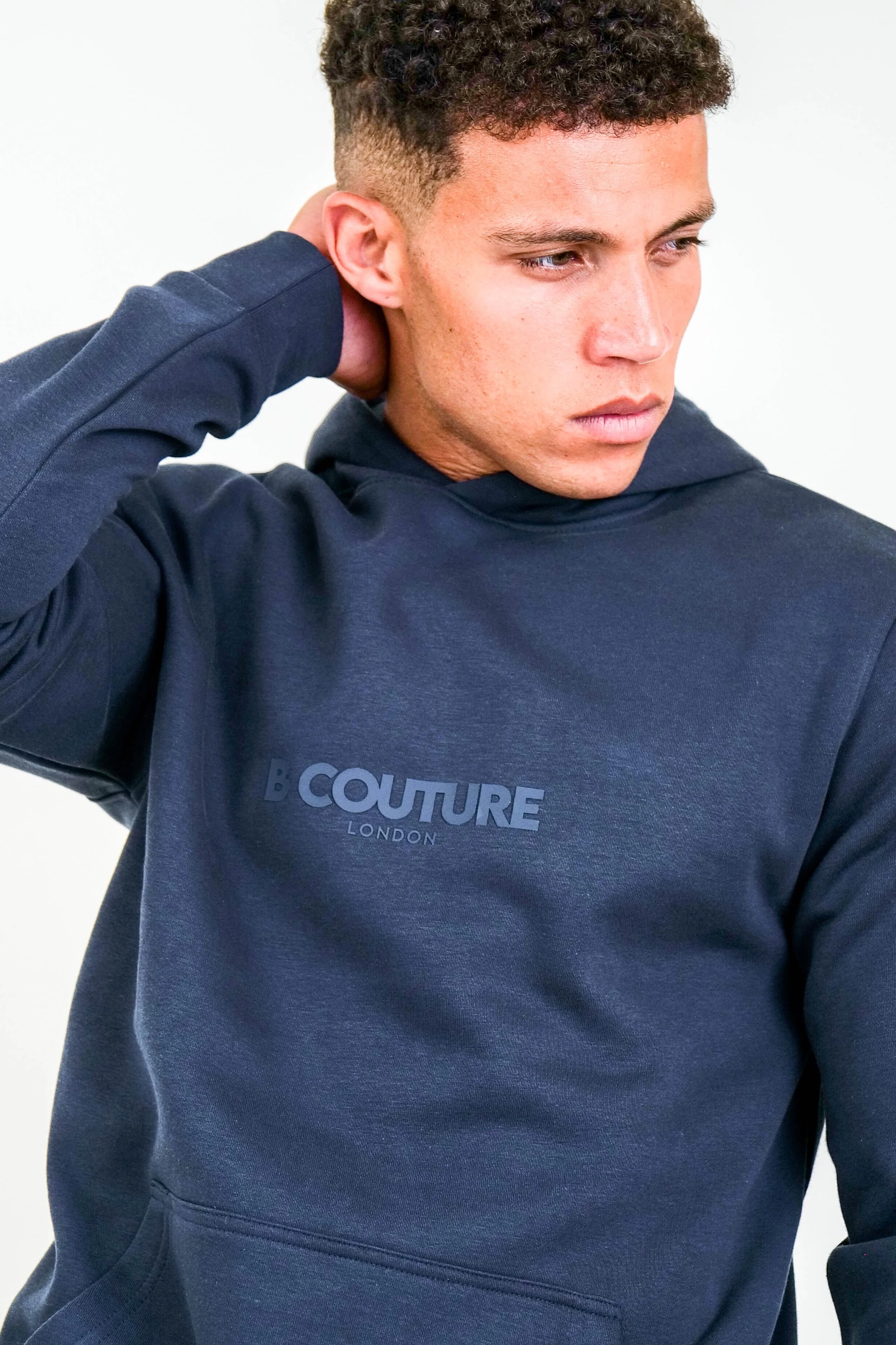 Compton Street Cargo Fleece Tracksuit - Navy - Image 3