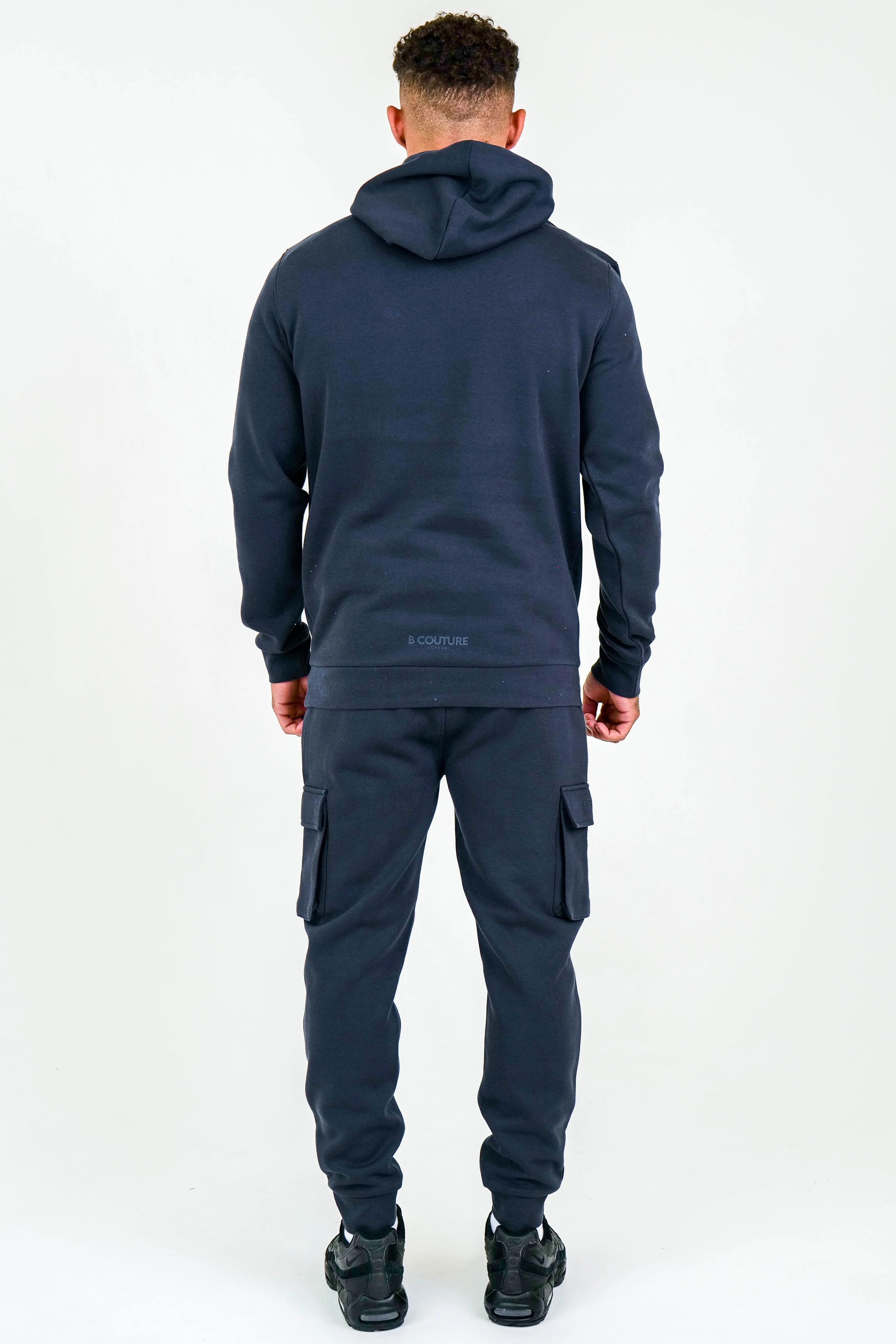 Compton Street Cargo Fleece Tracksuit - Navy - Image 5