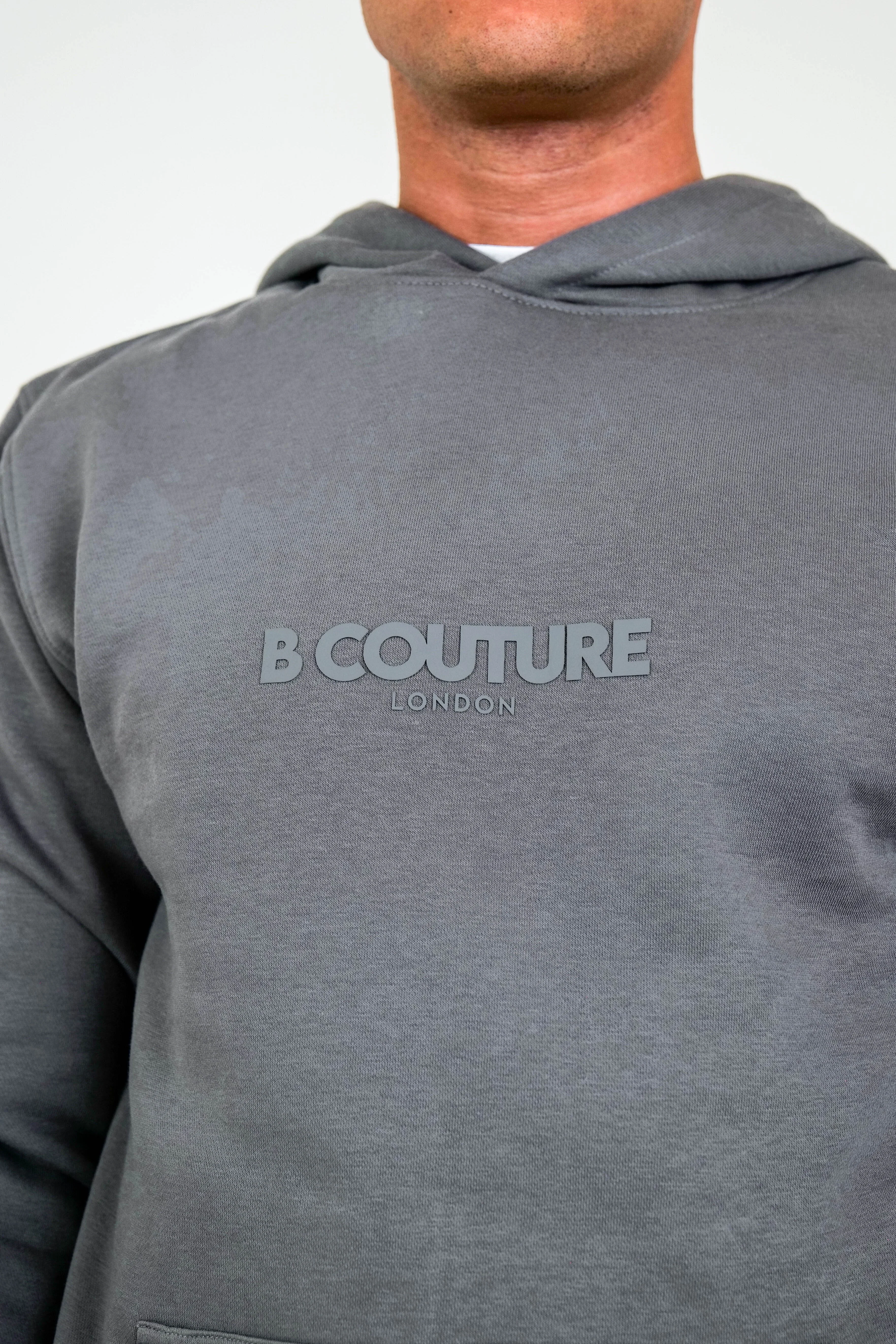 Compton Street Cargo Fleece Tracksuit - Pewter - Image 4