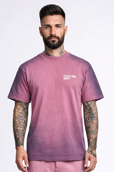 Heavyweight Oversized Couture Dept Cargo Joggers - Pink - Image 3