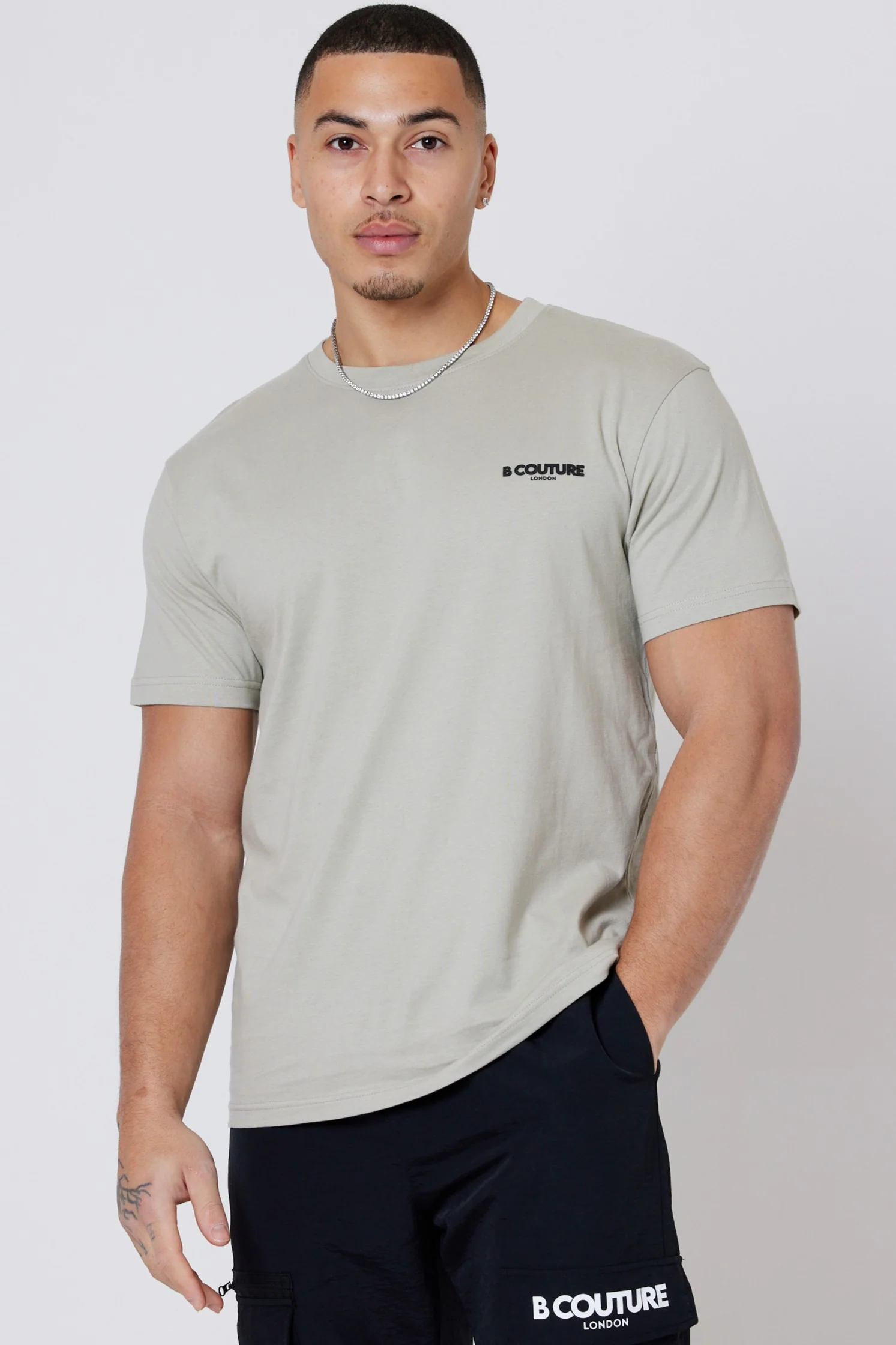 Hartfield 3-Pack Regular Cotton T-Shirt - Grey/Stone/Cream - Image 4