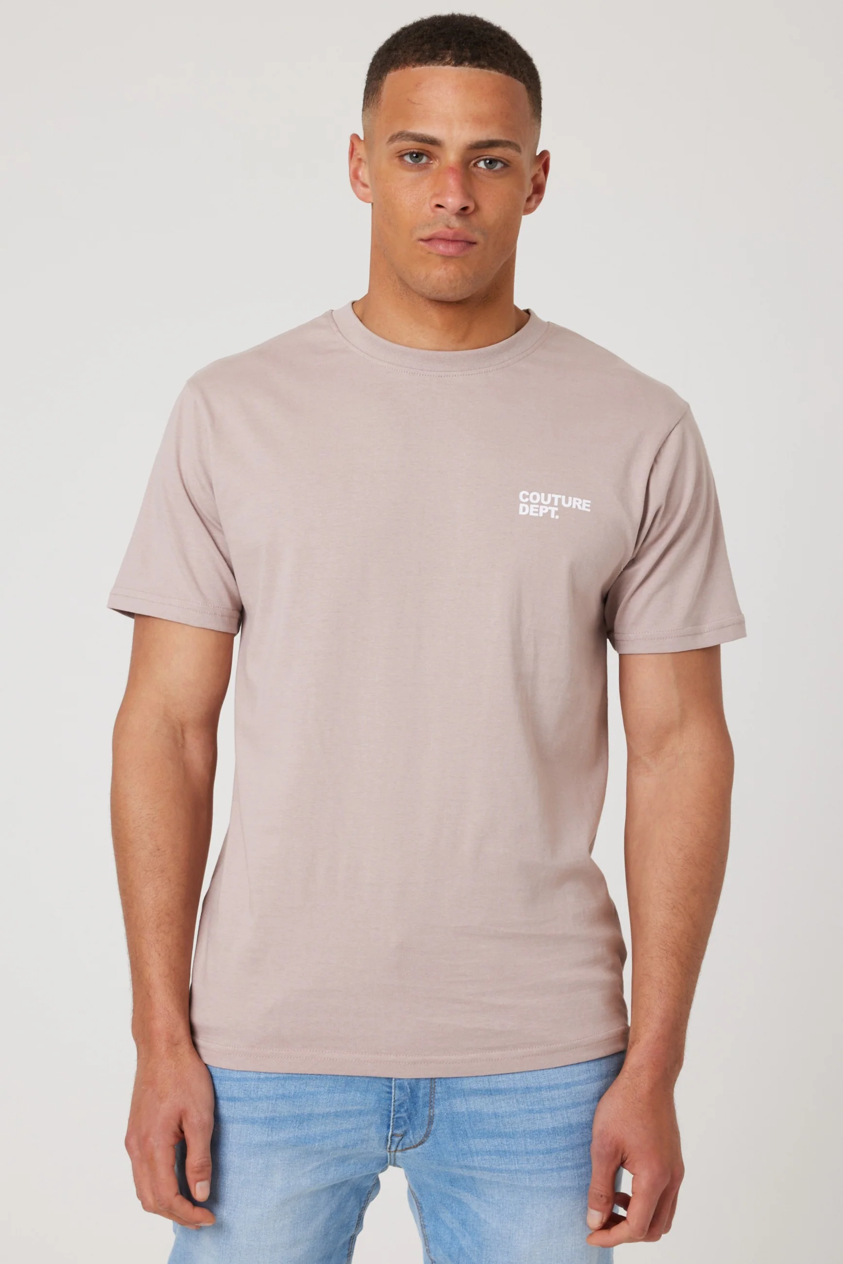 Haydon Walk Regular Fit Cotton T-Shirt - Beige - Image 3