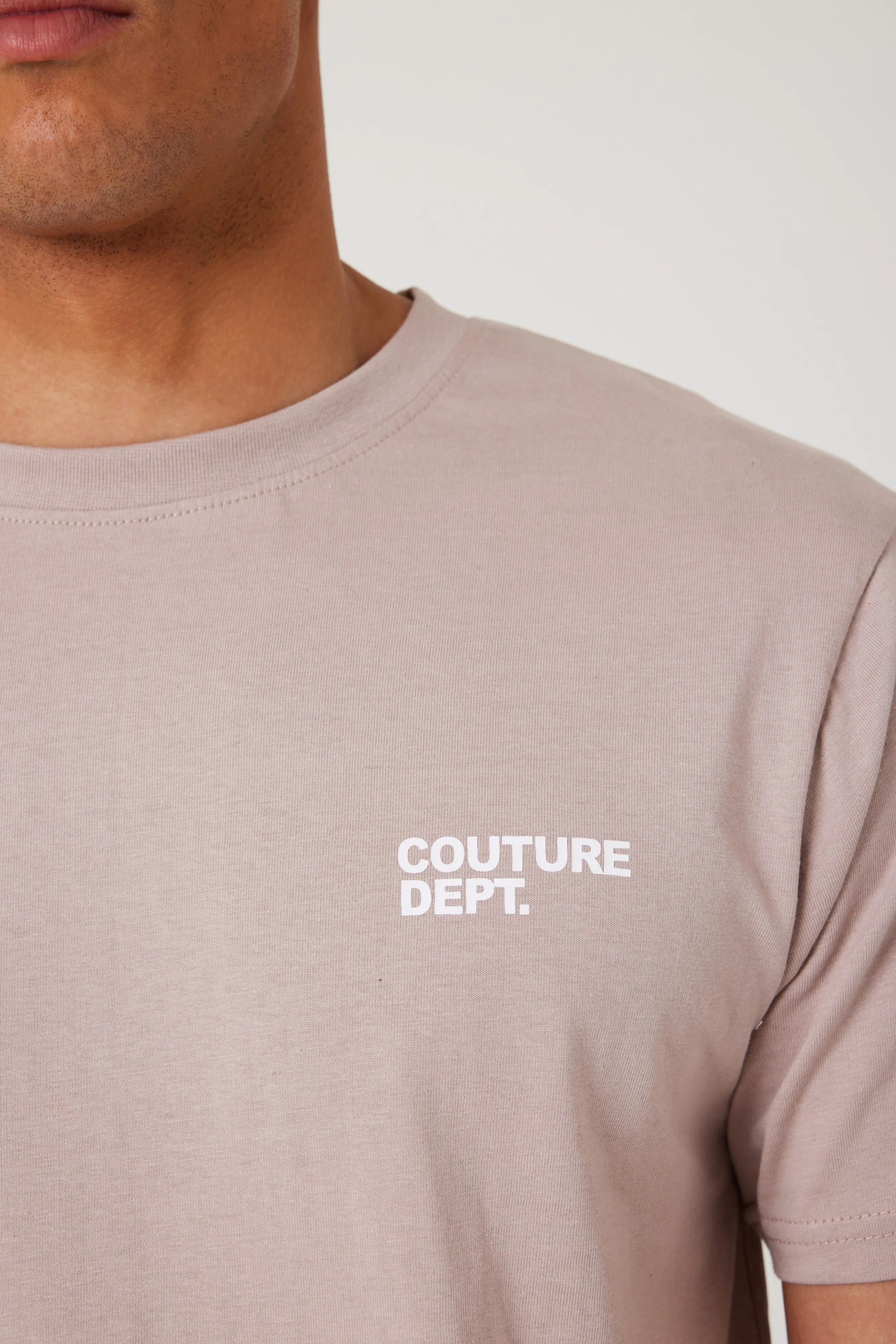 Haydon Walk Regular Fit Cotton T-Shirt - Beige - Image 5