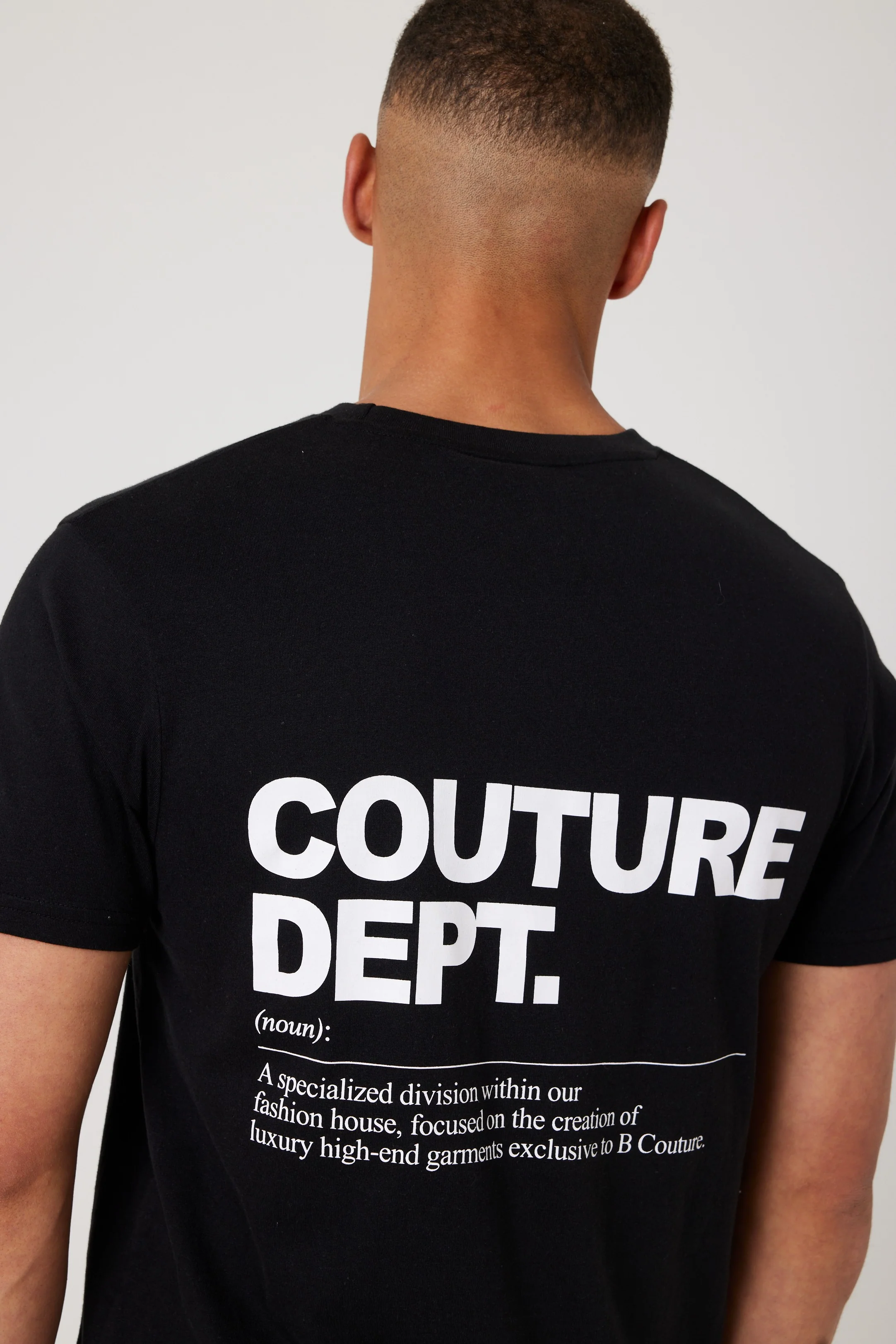 Haydon Walk Regular Fit Cotton T-Shirt - Black/White - Image 4