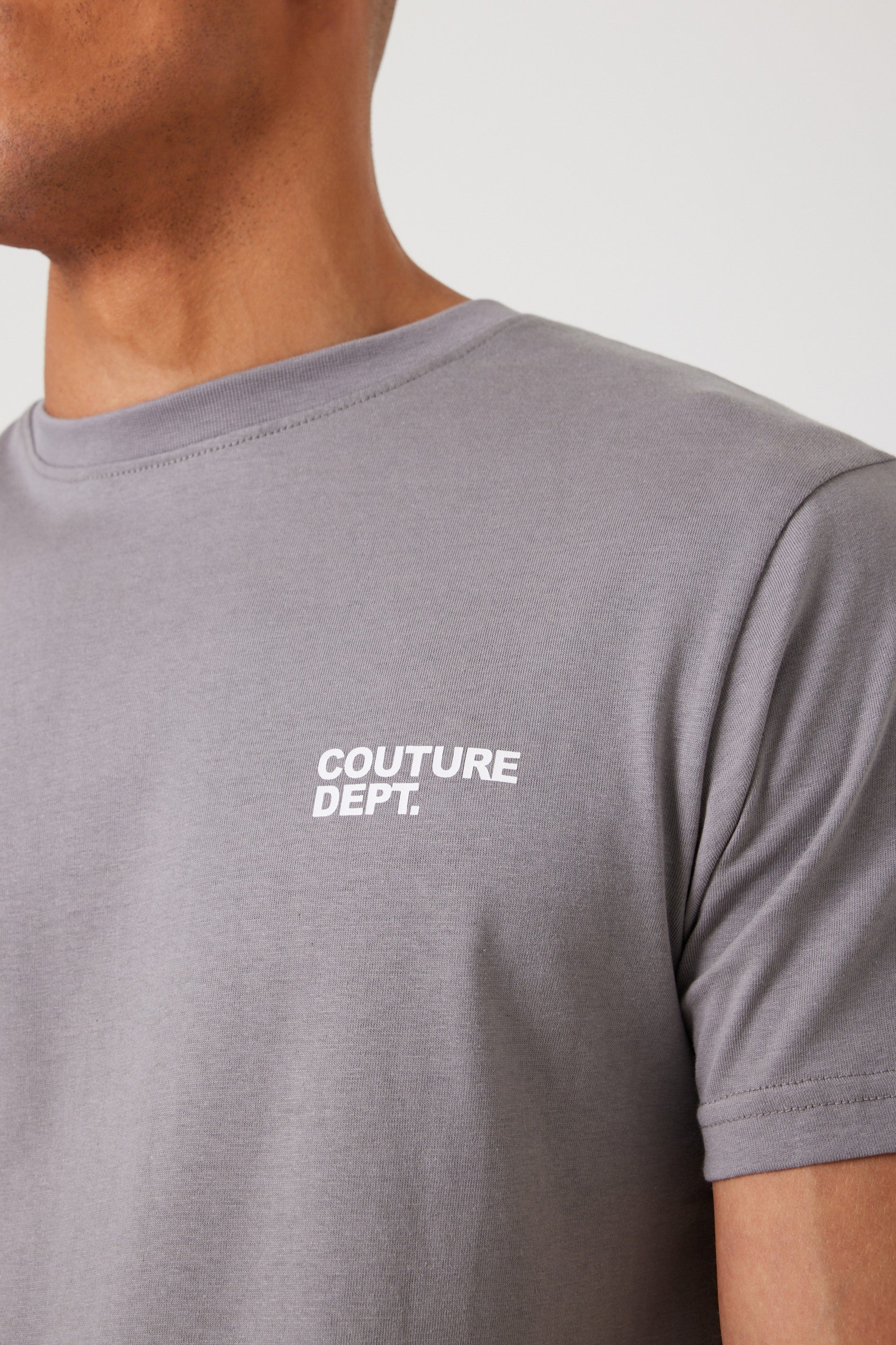 Haydon Walk Regular Fit Cotton T-Shirt - Grey - Image 5