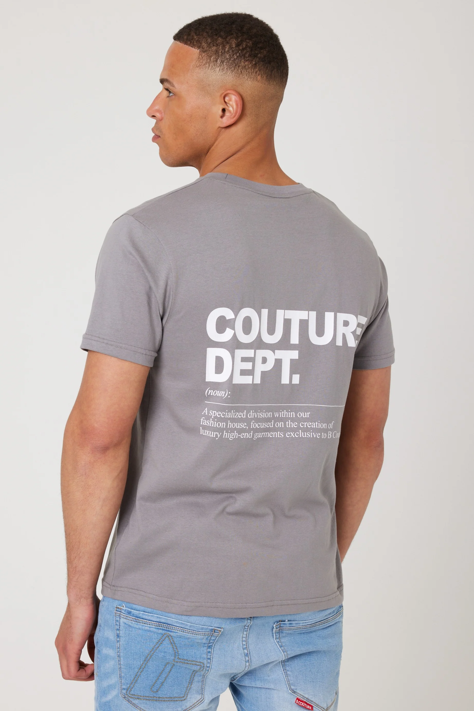 Haydon Walk Regular Fit Cotton T-Shirt - Grey - Image 6