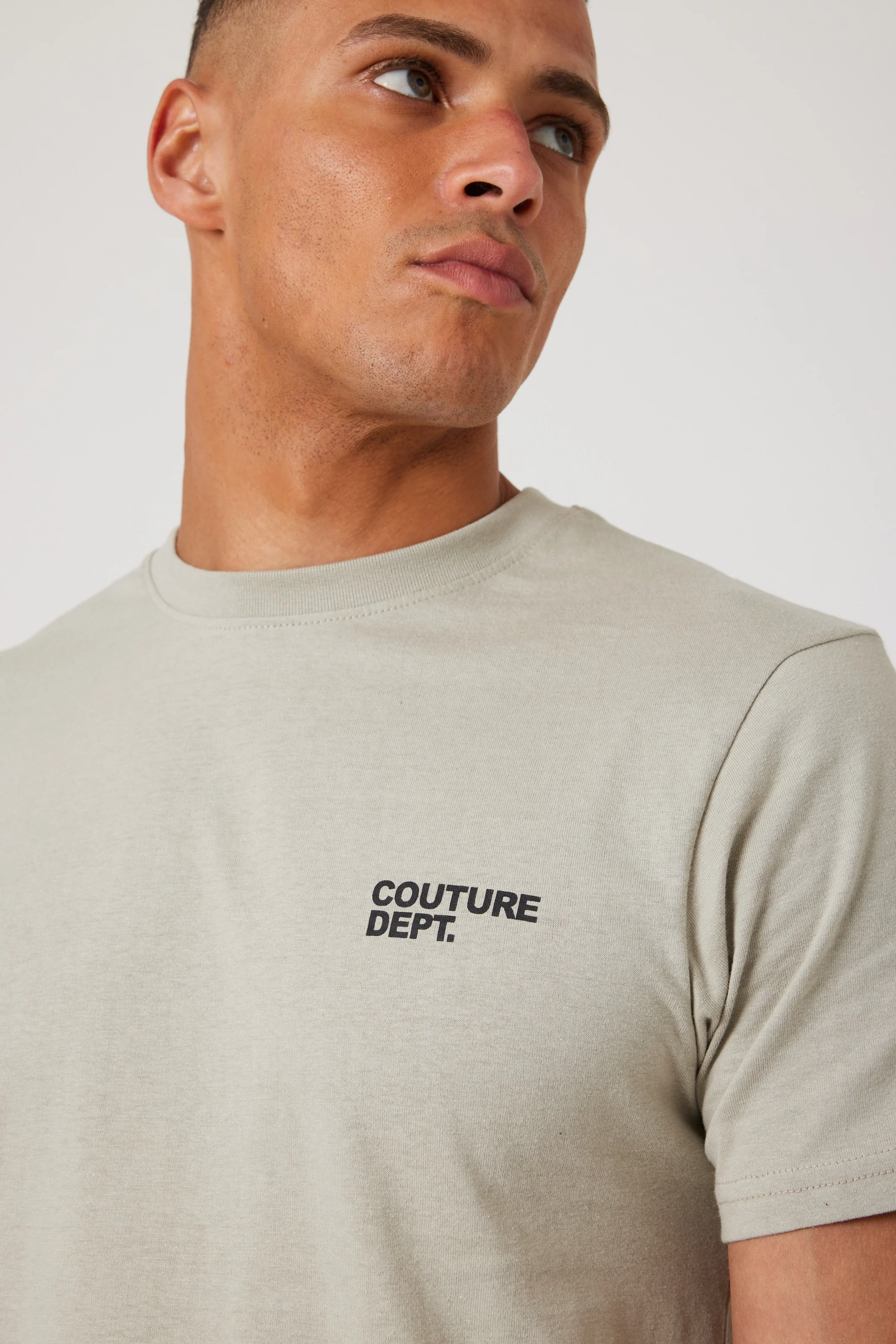 Haydon Walk Regular Fit Cotton T-Shirt - Stone - Image 5