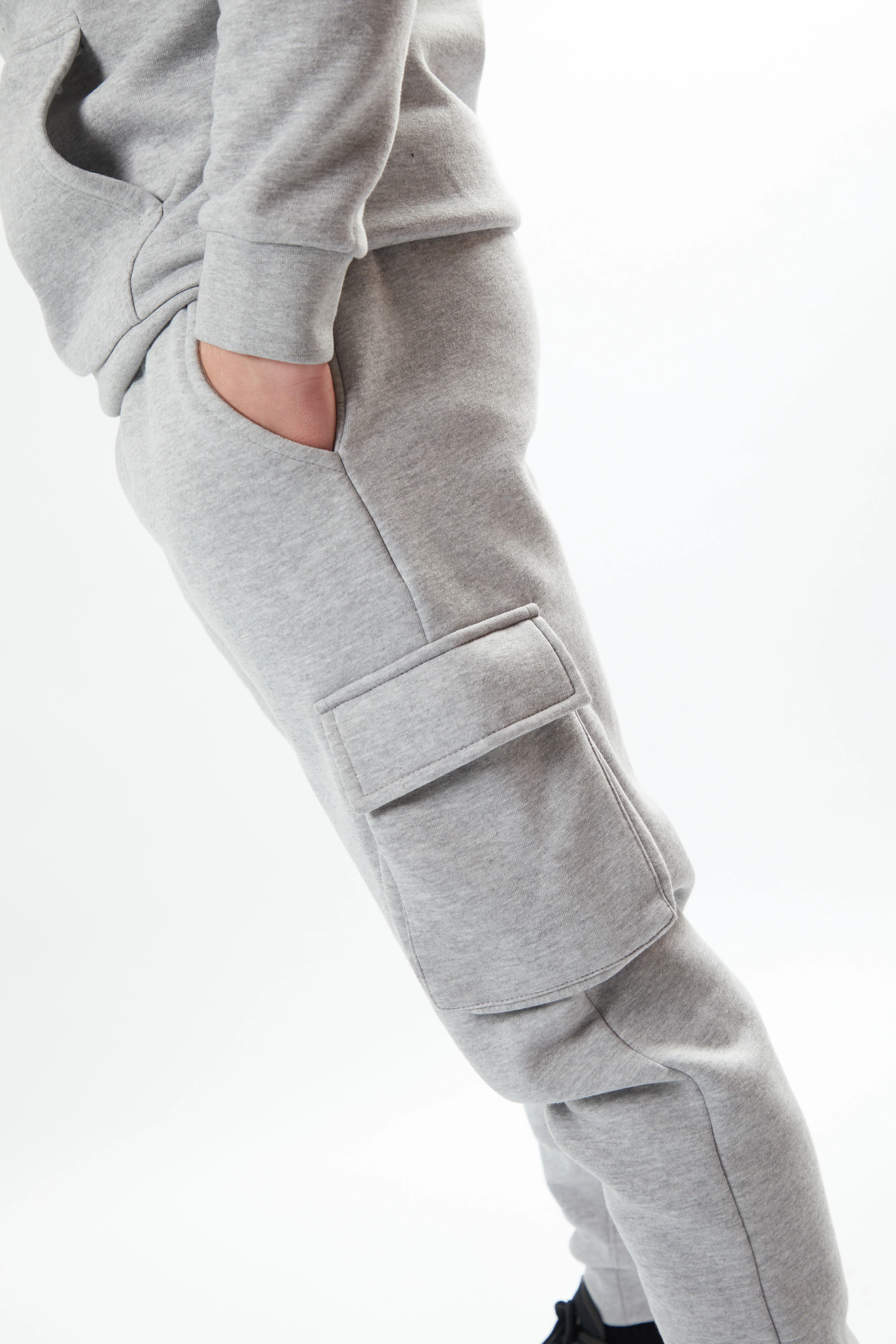 Holmdale Junior Tracksuit - Grey Marl - Image 3