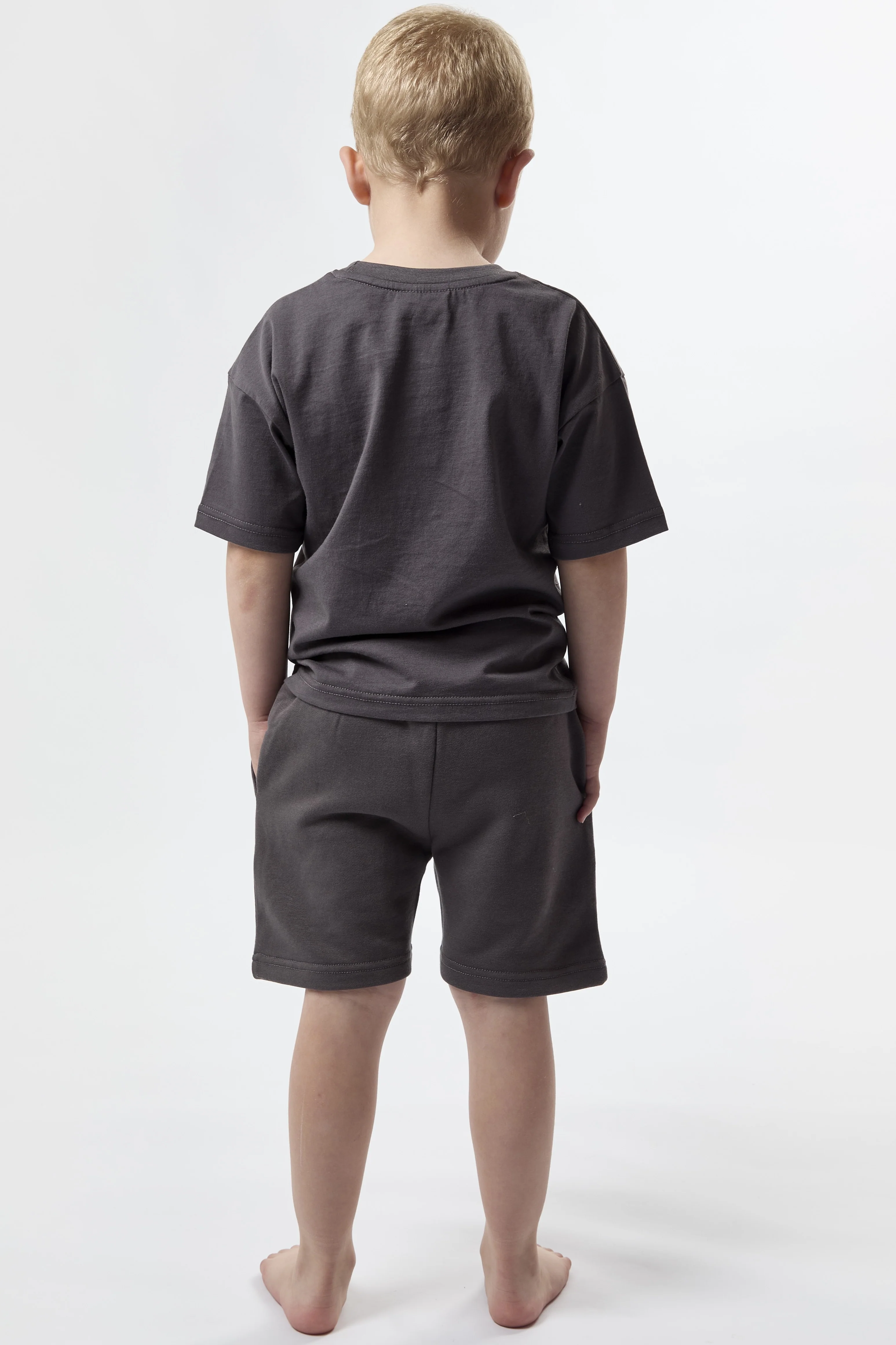 Arlington Childrens Shorts & T-Shirt Set - Charcoal - Image 6