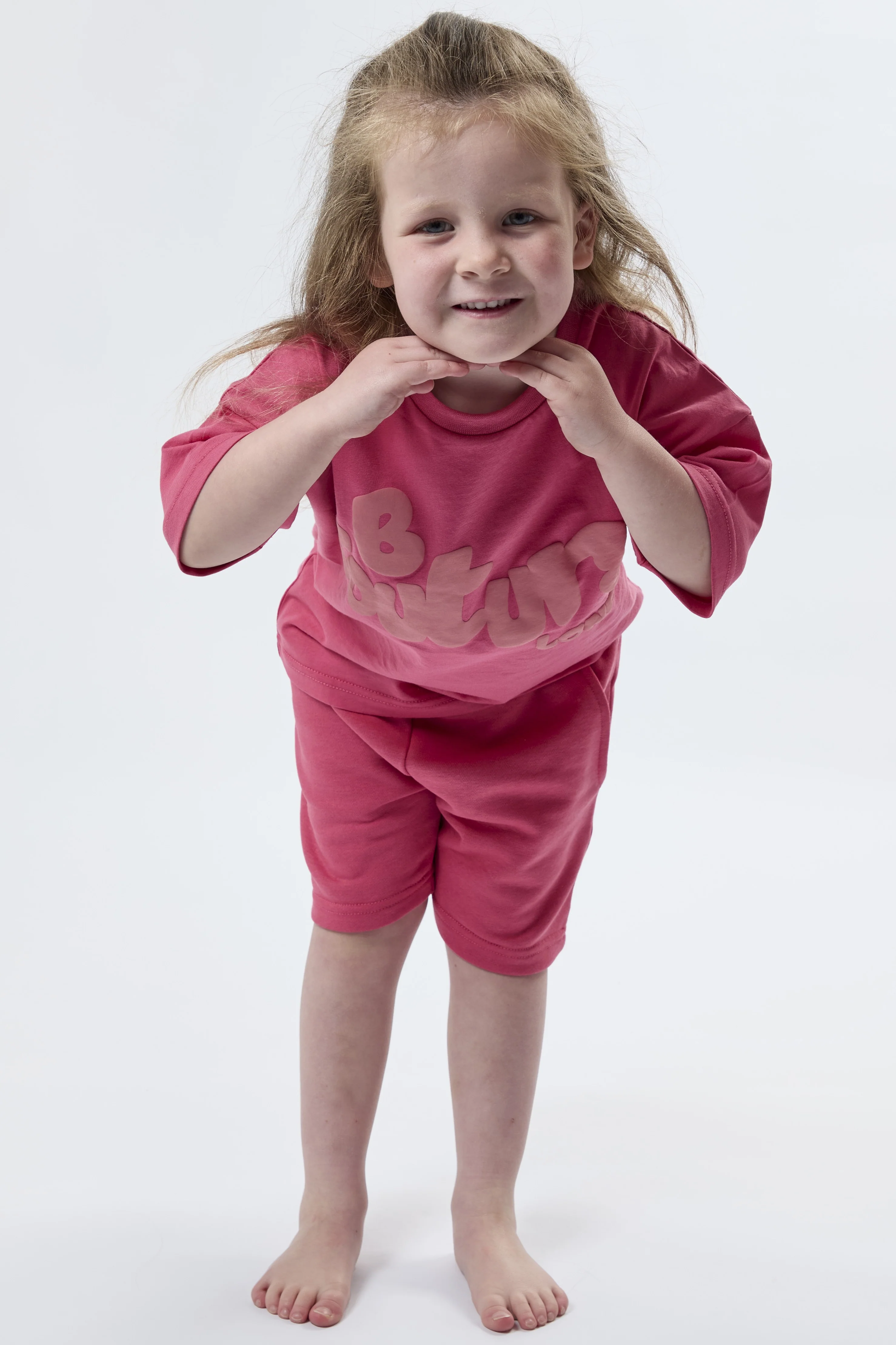 Arlington Childrens Shorts & T-Shirt Set - Pink - Image 3