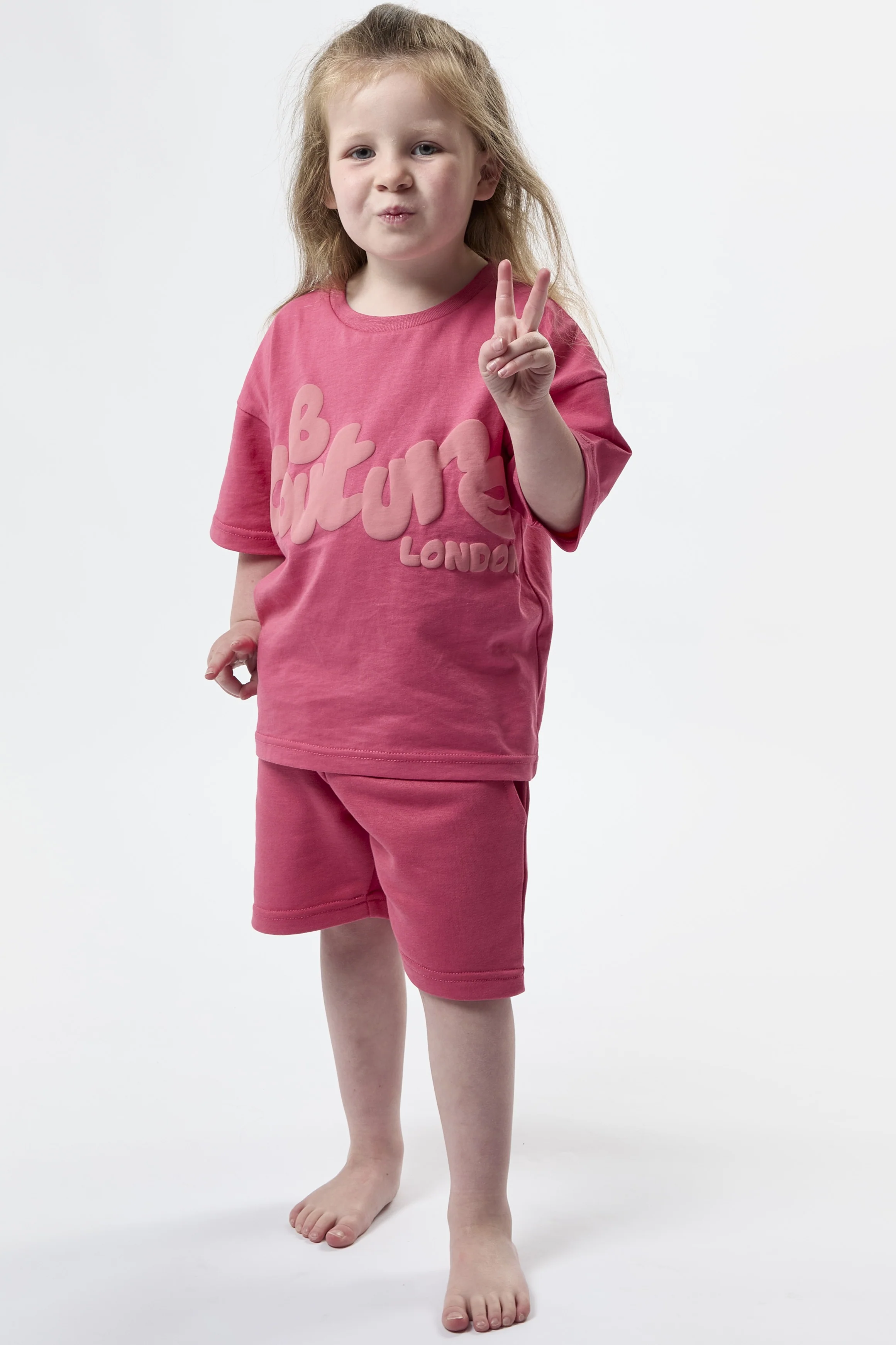 Arlington Childrens Shorts & T-Shirt Set - Pink - Image 6