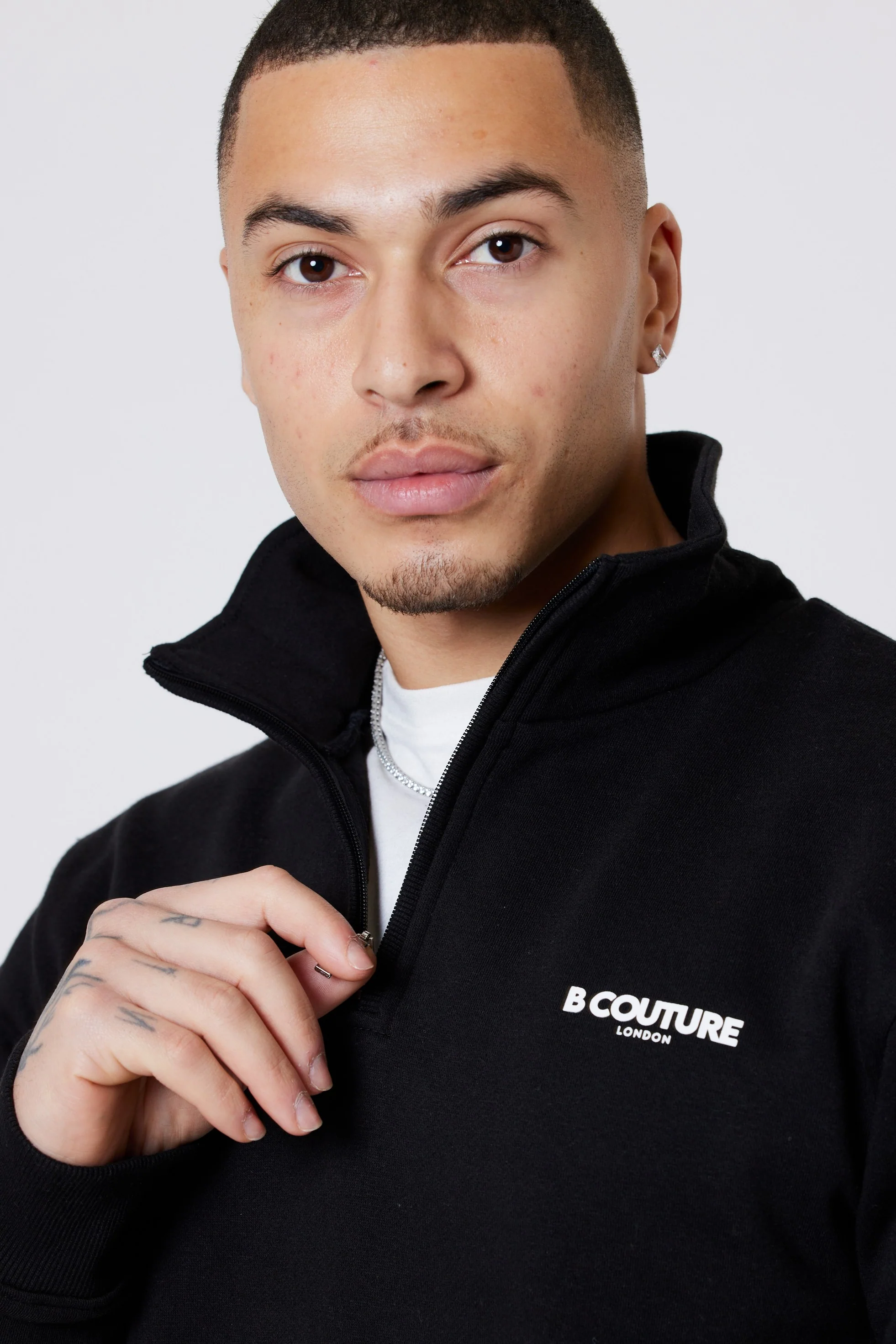 Pensbury 3-Pack Fleece 1/4 Zip Jumper- Black/Navy/Grey - Image 10