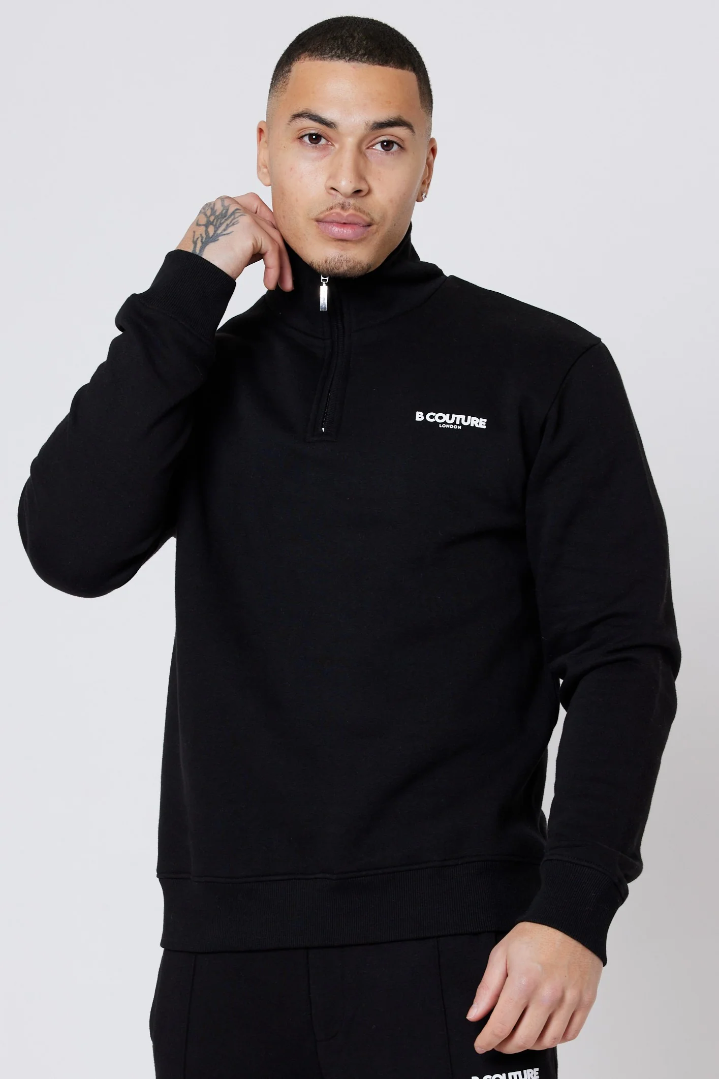 Pensbury 3-Pack Fleece 1/4 Zip Jumper- Black/Navy/Grey - Image 3