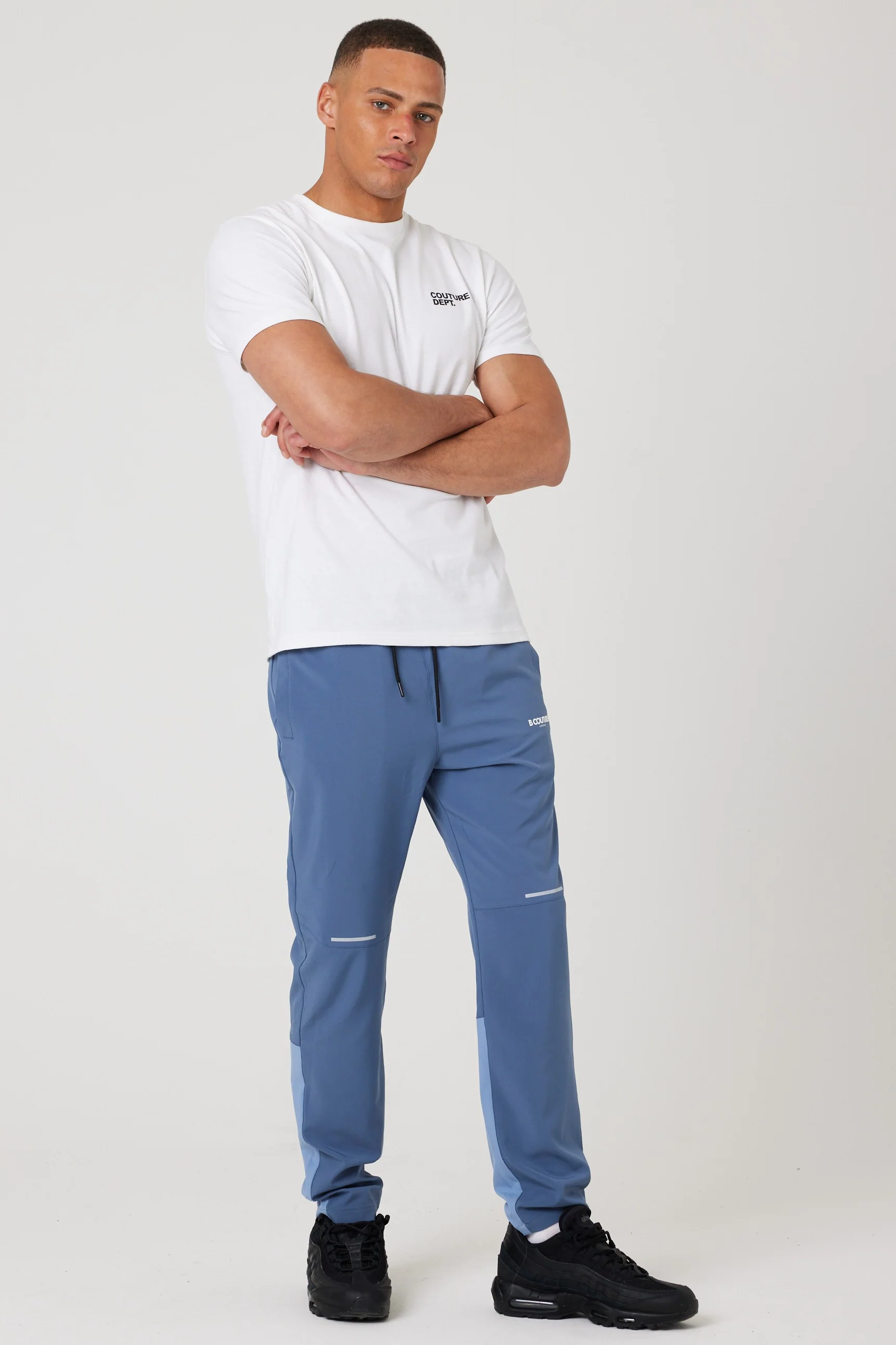 ProFabricX 2-Pack Tech Joggers - Black/Slate Blue - Image 3