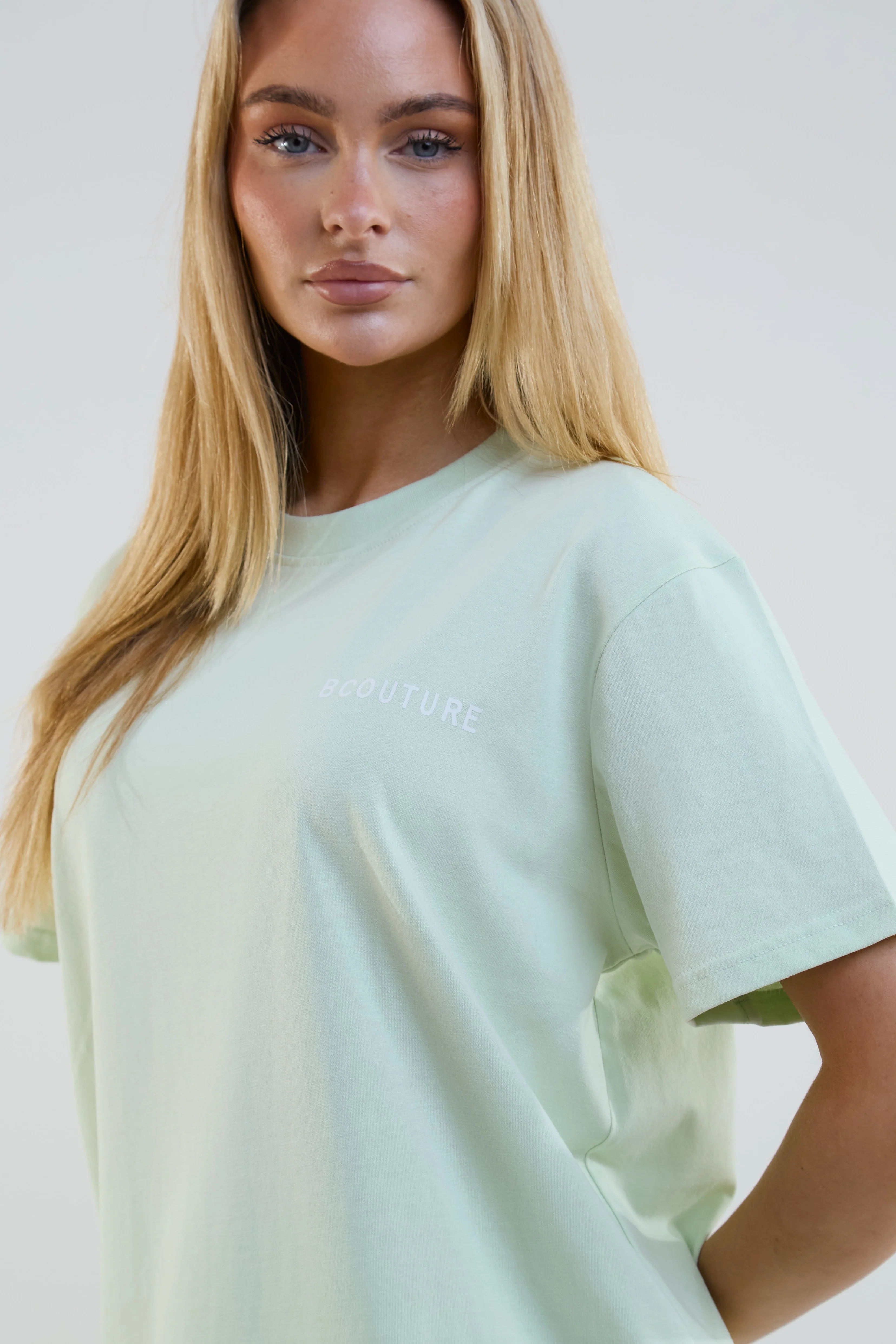 VXN Cycling Shorts, Hoodie & T-Shirt Set - Pale Green - Image 6