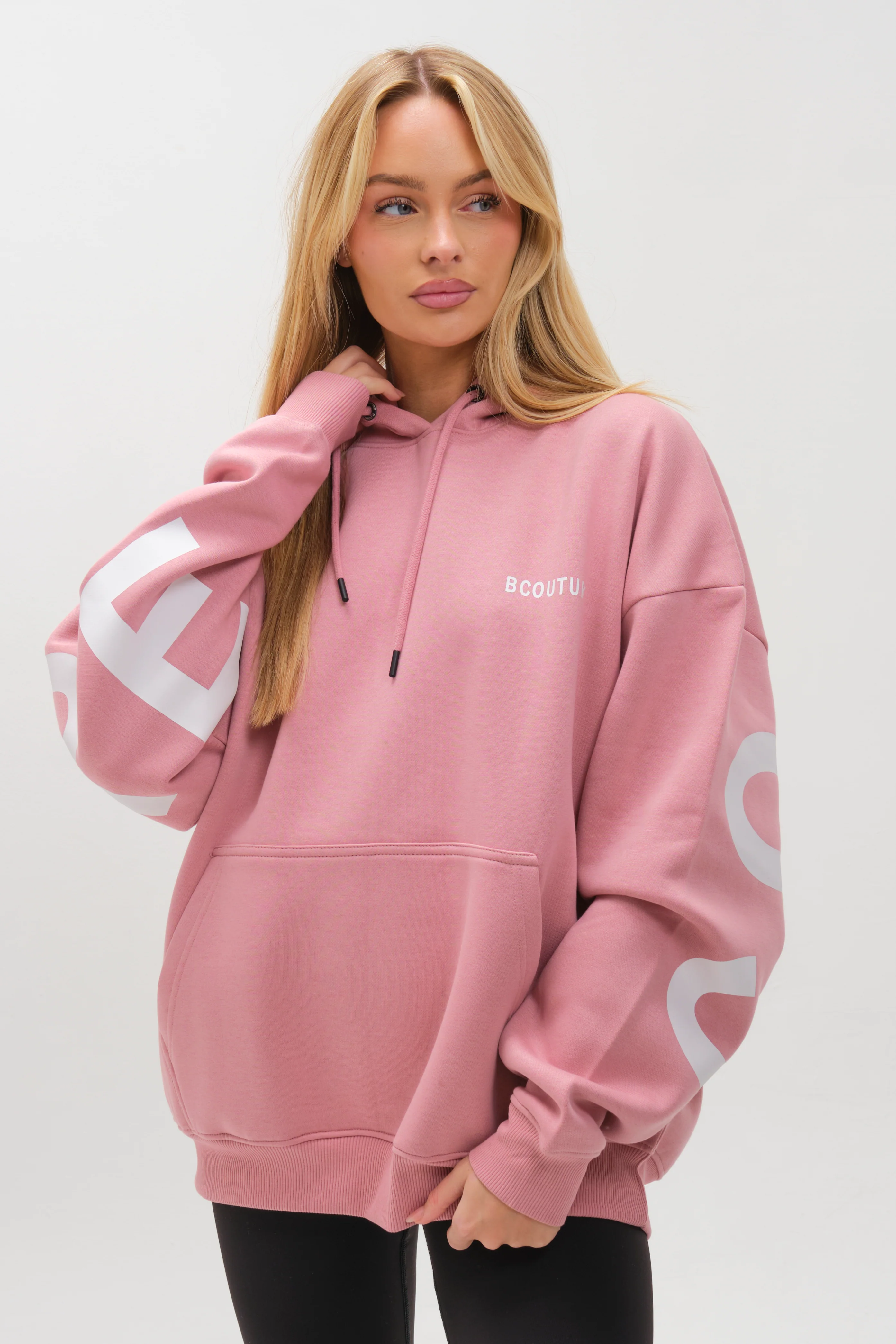 VXN Leggings & Hoodie Set - Dusty Pink - Image 5