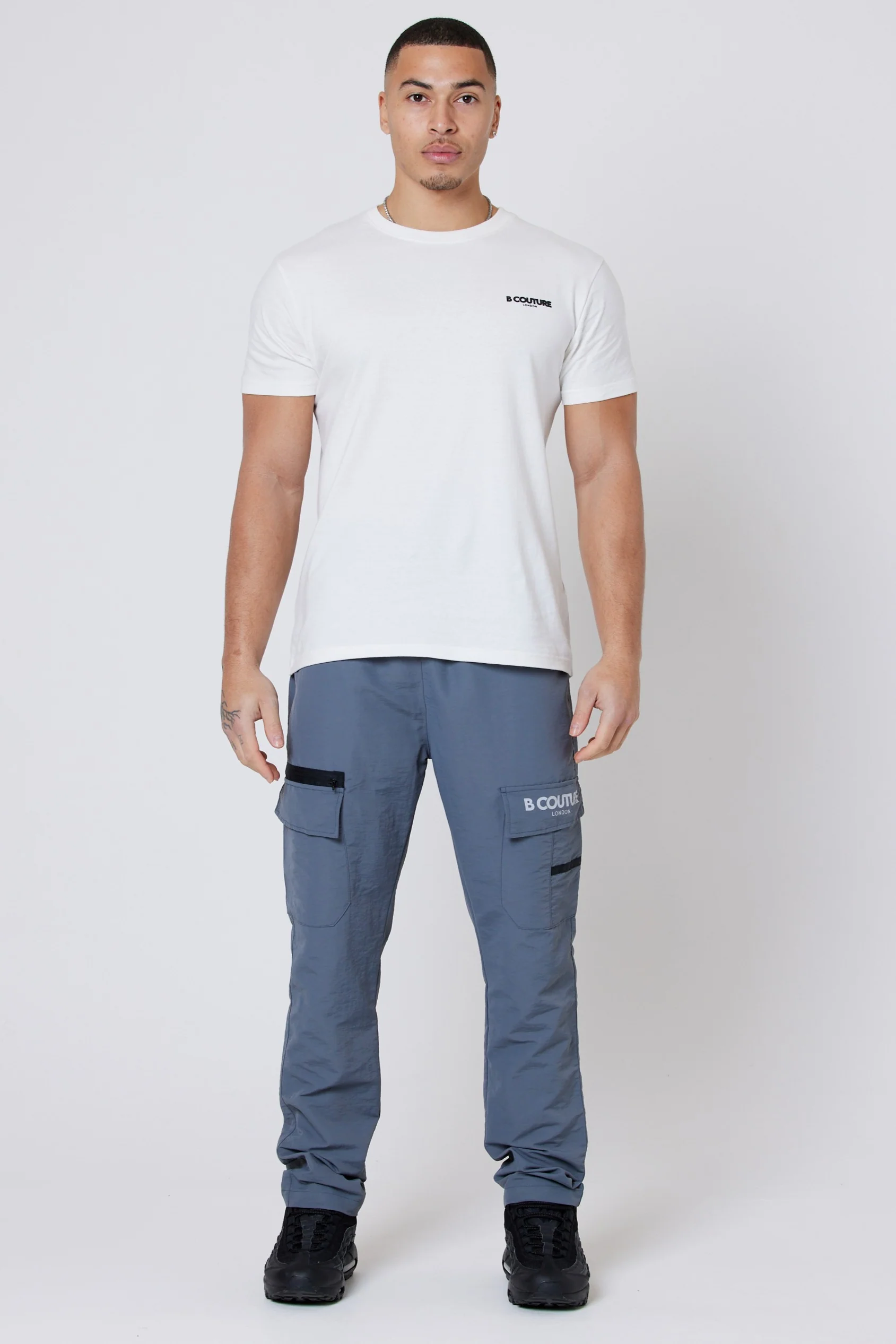 Westmore Land Tech Cargo Joggers - Grey - Image 3