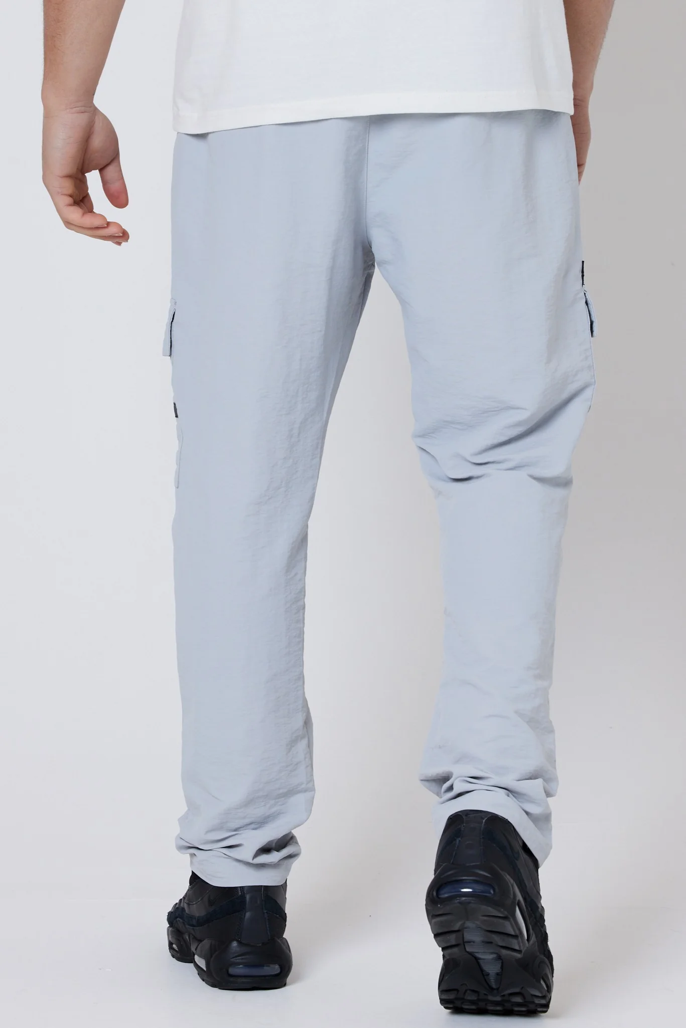 Westmore Land Tech Cargo Joggers - Light Grey - Image 5