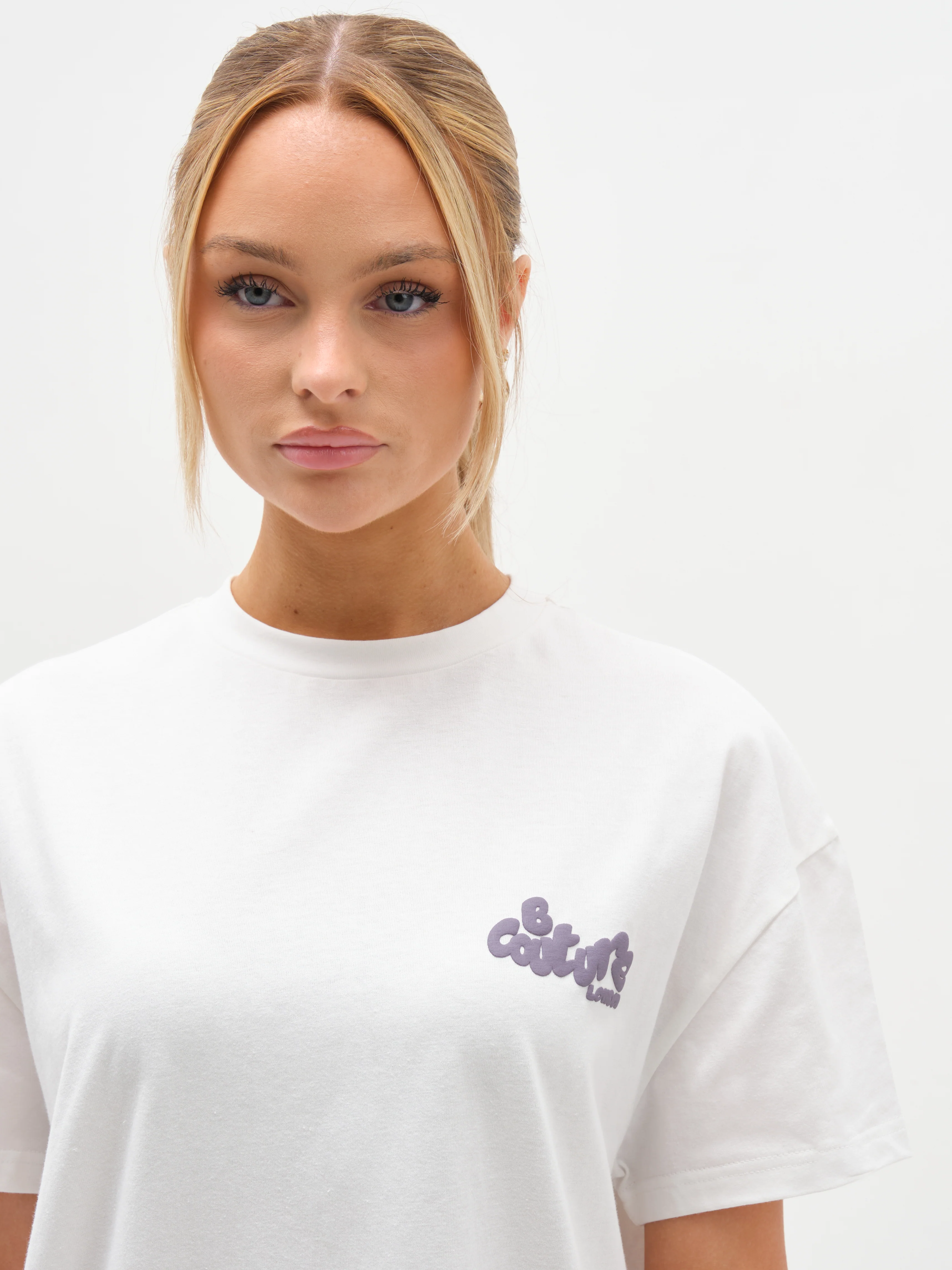Windsor T-Shirt & Leggings Set - Cream/Violet - Image 3